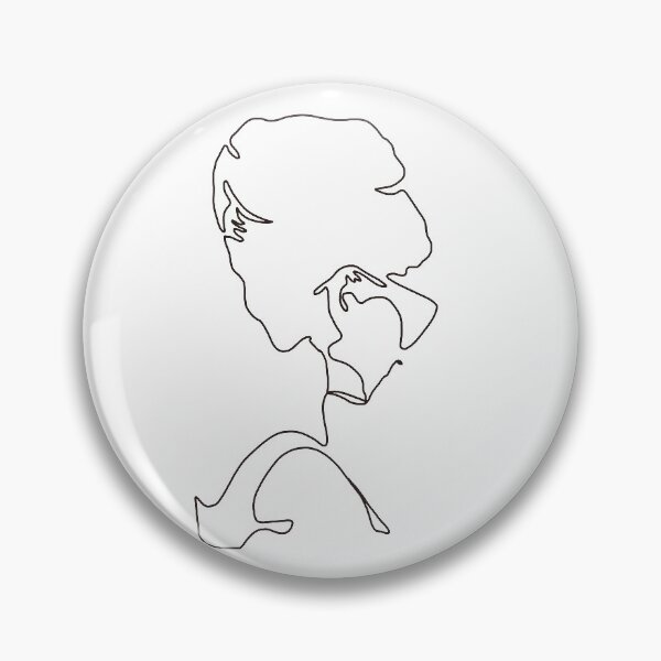 Item preview, Audrey Hepburn single line drawing designed and sold by edgeofthesand.
