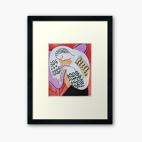 Henri Matisse - The Dream - 1940 Artwork Framed Art Print