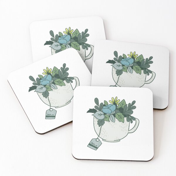 Item preview, Tea with plants design designed and sold by stickerdesignss.