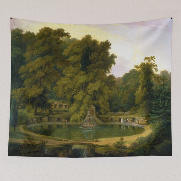 Item preview, Temple, Fountain and Cave in Sezincote Park by Thomas Daniell (1819) designed and sold by allhistory.