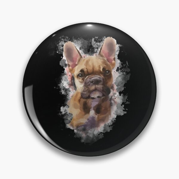Item preview, French bulldog colorfull vintage style designed and sold by Collagedream.
