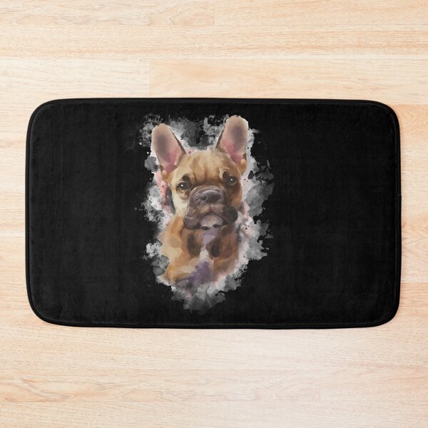 Item preview, French bulldog colorfull vintage style designed and sold by Collagedream.