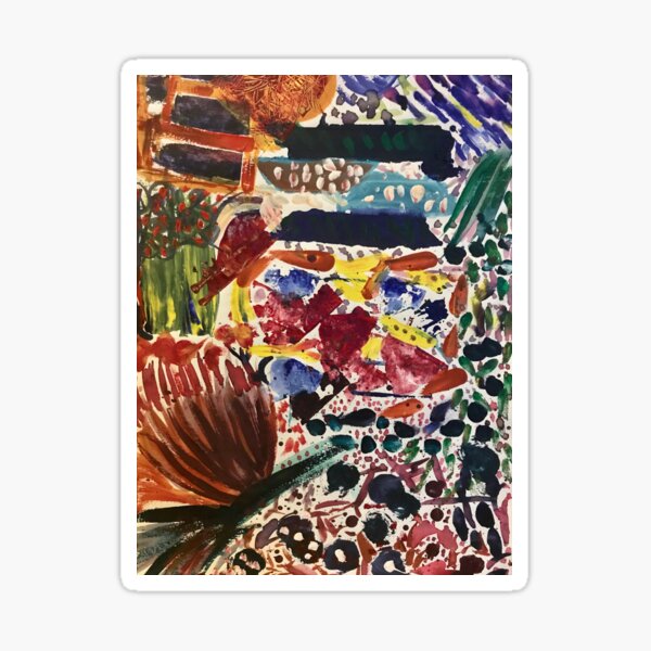 Flower blossoming in the heart Sticker