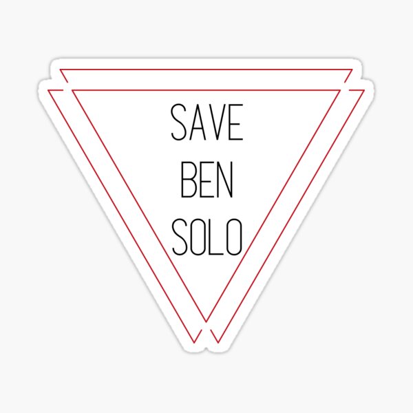 Vista previa del artículo con la obra «Salva a Ben Solo», diseñado y vendido por wegotsbadblood.