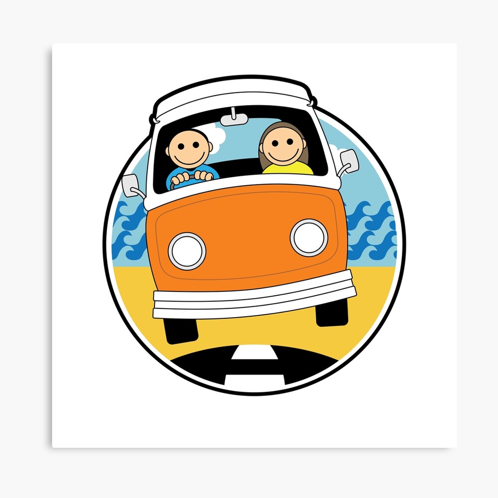 VW CAMPER VAN BUS POSTER PRINT PICTURE Volkswagen Beetle Split Screen