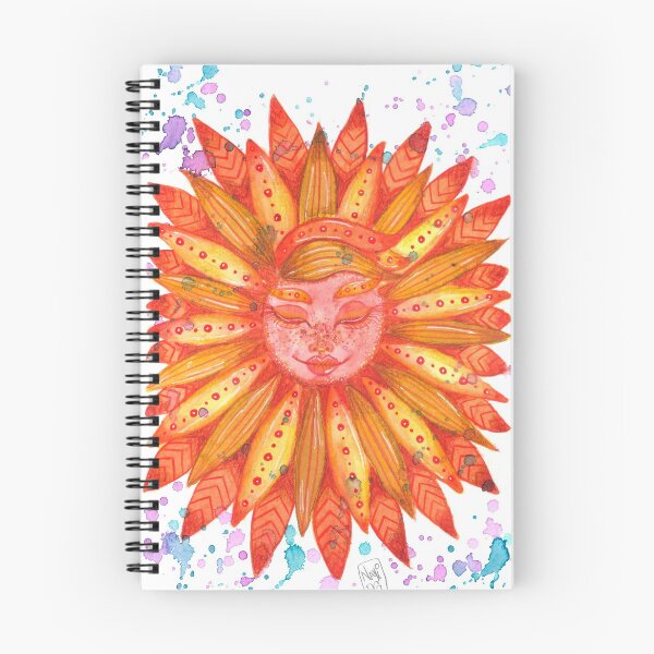Item preview,  sunflower face illustrated in watercolor designed and sold by Nayiart.