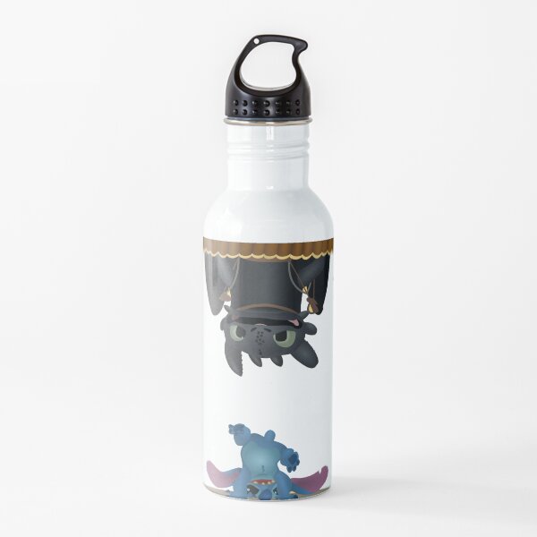 Besties are as mad as each other - Stitch and Toothless Water Bottle