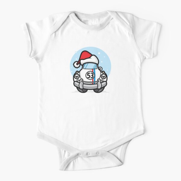 Christmas Herbie Short Sleeve Baby One-Piece