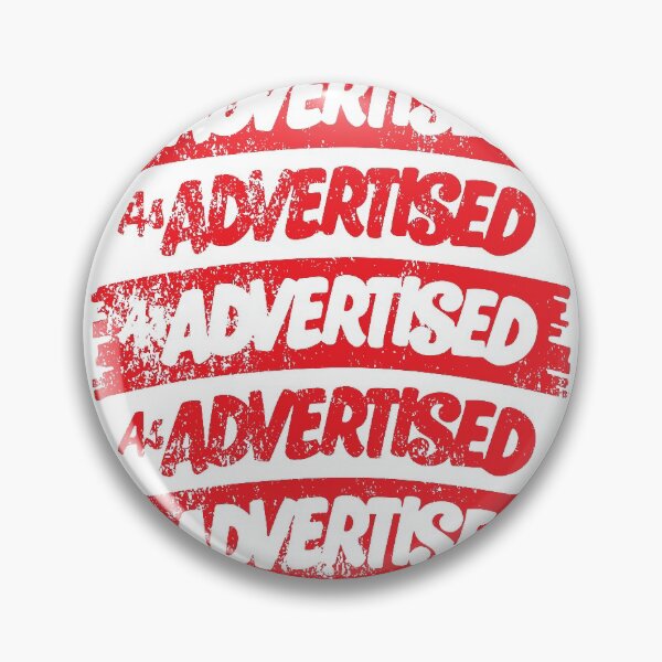 Item preview, As Advertised Stamp - Red designed and sold by Justin Ellis.