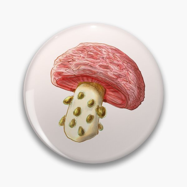 Item preview, Wrinkled Peach Mushroom Sticker Design designed and sold by ParasolMushroom.