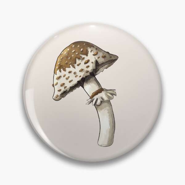 Item preview, Lepiota Lilacea Mushroom Sticker Design designed and sold by ParasolMushroom.
