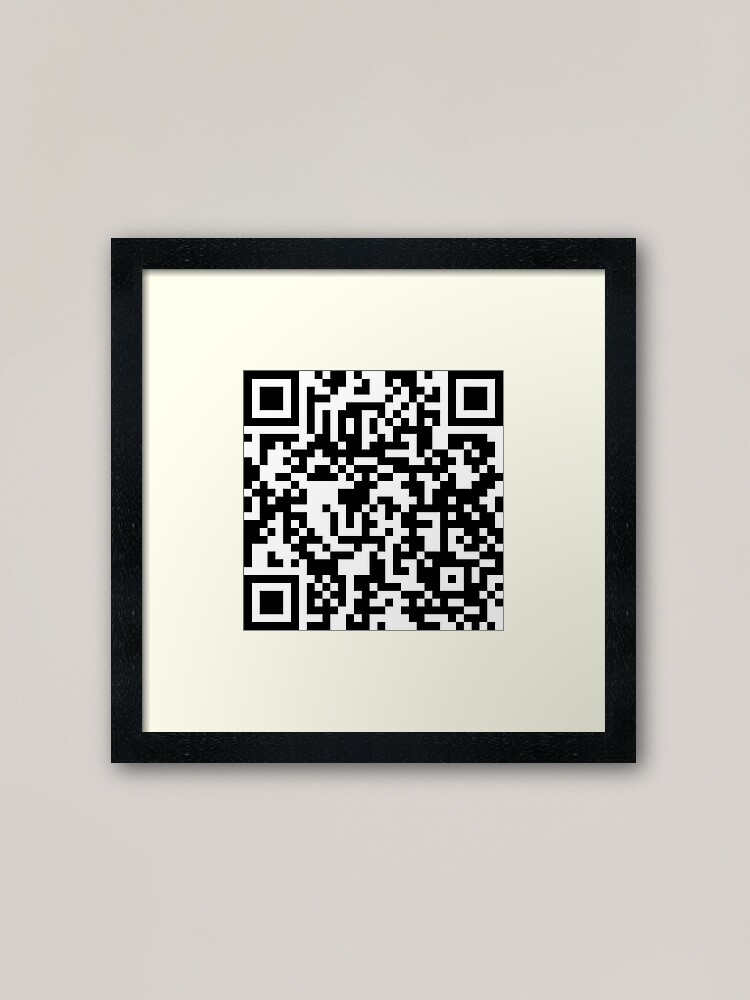 Rick roll qr code with no ads - stickers | Canvas Print