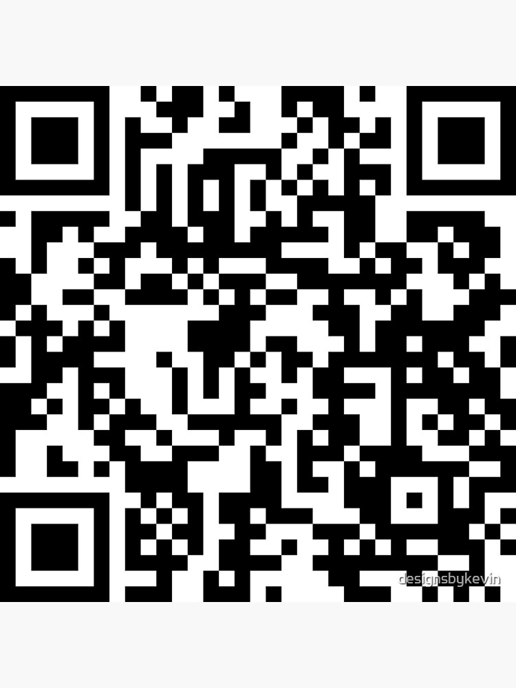 Rick Roll Your Friends! QR code that links to Rick Astley’s “Never Gonna  Give You Up”  music video Sticker for Sale by ApexFibers