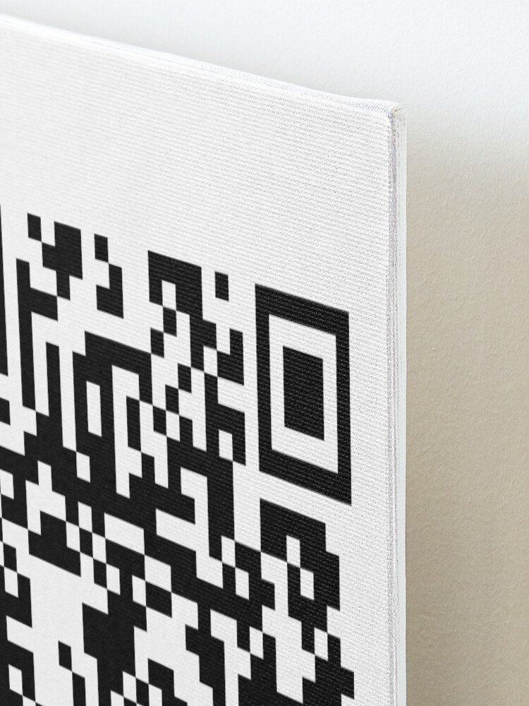 Rick Roll QR Code Small Pin for Sale by designsbykevin