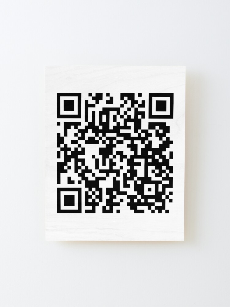 Rick Roll QR Code Large | Framed Art Print