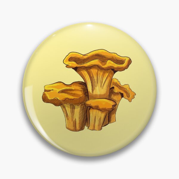 Item preview, Chanterelle Mushroom Sticker Design designed and sold by ParasolMushroom.