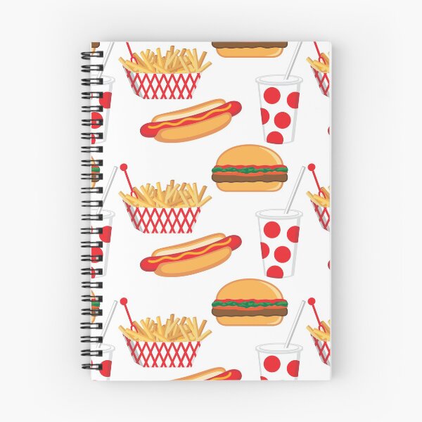 Item preview, Fast Food Street food retro collection hamburger, fries, hot dog, soda stickers designed and sold by tandaleah.