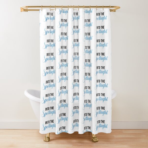 Spotlight shower deals curtain