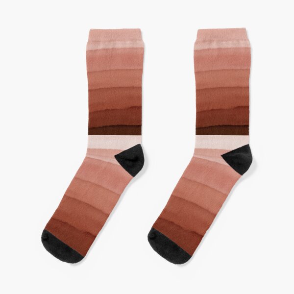 Farbenspiel sand Rost braun Socken