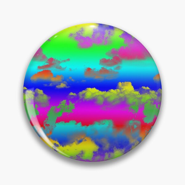 Item preview, Modern Psychedelic - Rainbow Cloudy Sky Pattern  designed and sold by WickedRefined - Nicole Demereckis.