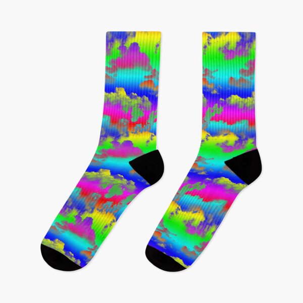 Item preview, Modern Psychedelic - Rainbow Cloudy Sky Pattern  designed and sold by WickedRefined - Nicole Demereckis.