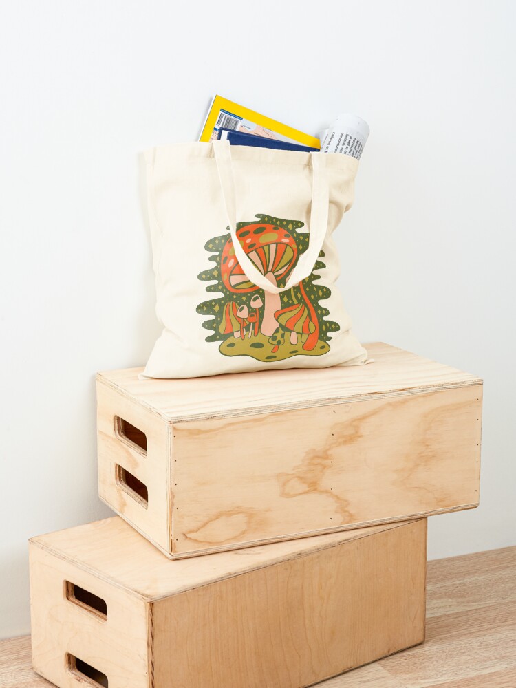 Alternate view of Forest of Mushrooms Tote Bag
