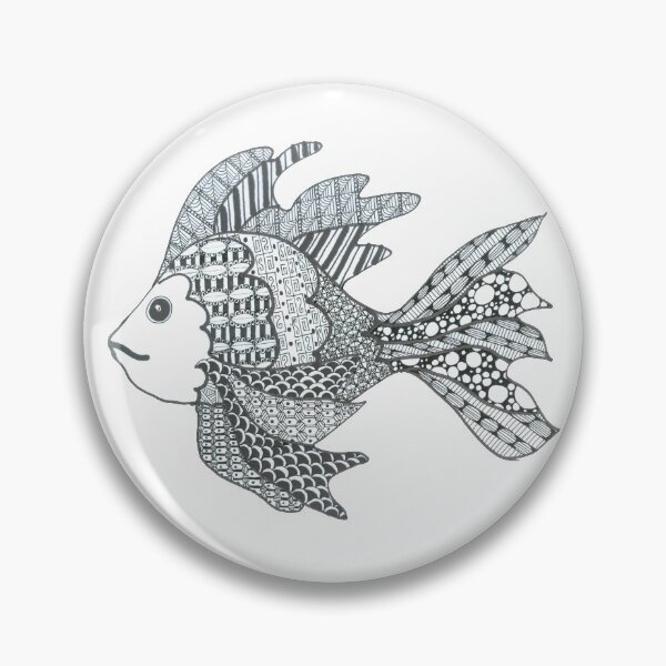 Item preview, Koi Fish Zen Tangle designed and sold by floryavenue.