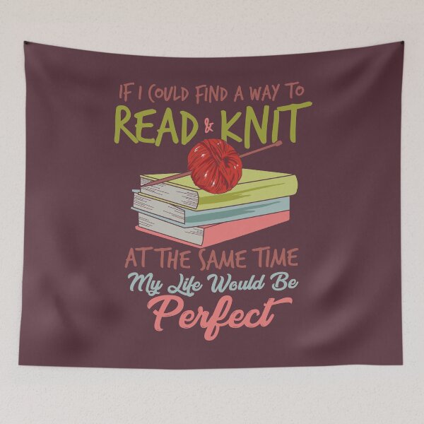 Item preview, Knitting reading books designed and sold by ArtStyleAlice.