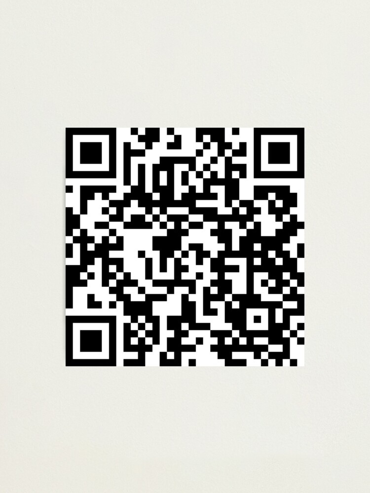 rickroll qr code -Barcode scan | Art Board Print