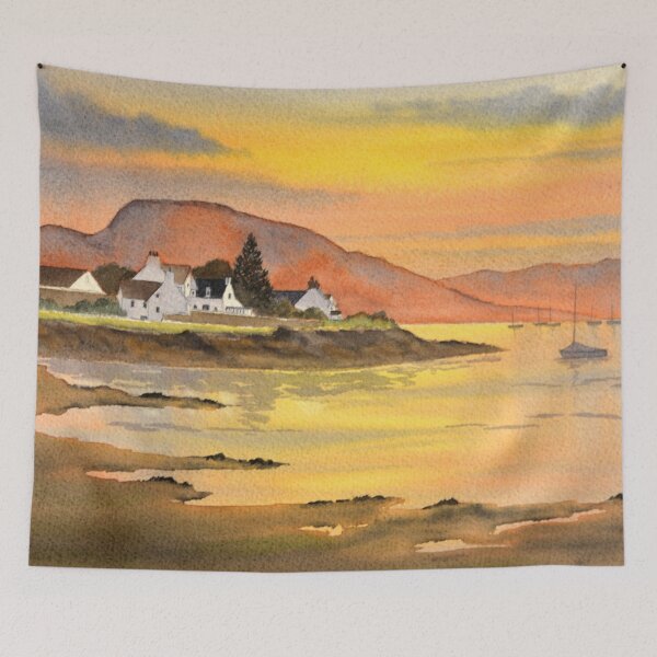 Item preview, Sunset At Plockton Village Scotland designed and sold by William Holkham.