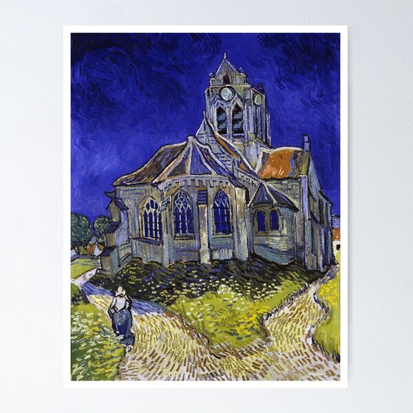 Item preview, The Church in Auvers-sur-Oise (1890) By van Gogh designed and sold by knightsydesign.