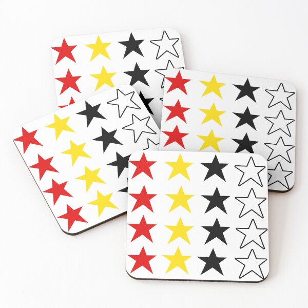 Item preview, red yellow black and white stars designed and sold by BShamus.