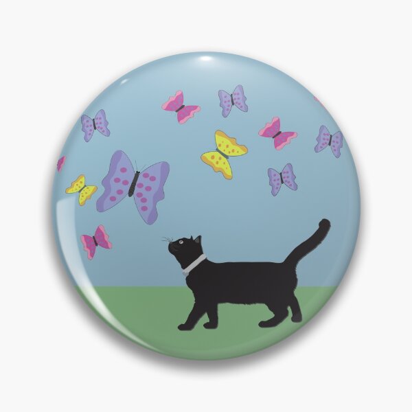 Item preview, Cat and Butterflies designed and sold by amak.