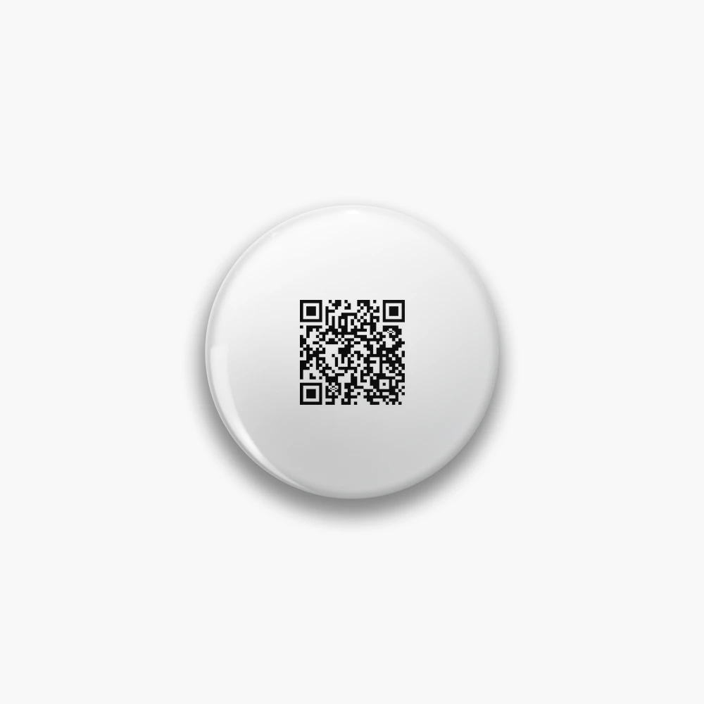 Rick Roll Link QR Code Pin for Sale by magsdesigns