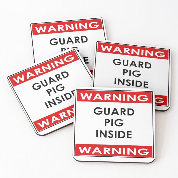 Item preview, Guard Pot Belly Micro Pig Inside Sticker Poster designed and sold by deanworld.