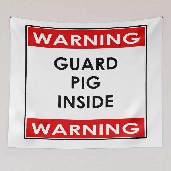 Item preview, Guard Pot Belly Micro Pig Inside Sticker Poster designed and sold by deanworld.