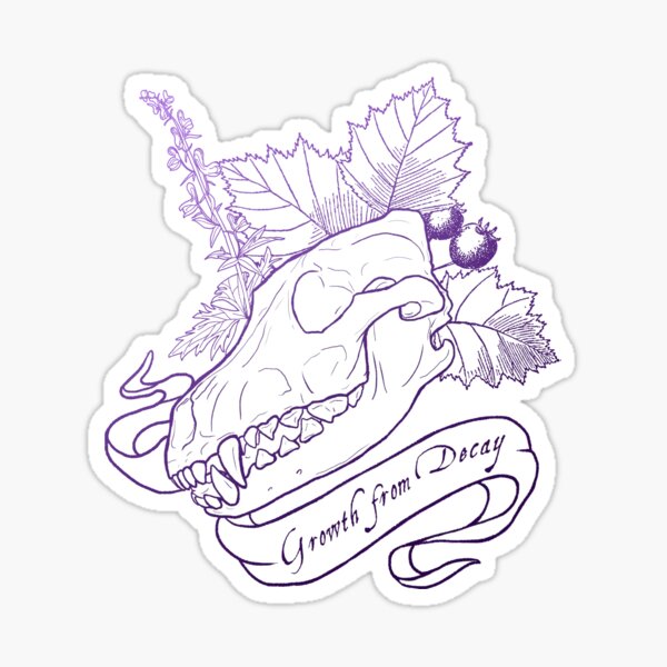 Hollowheart Keep - Gradient Outline Sticker