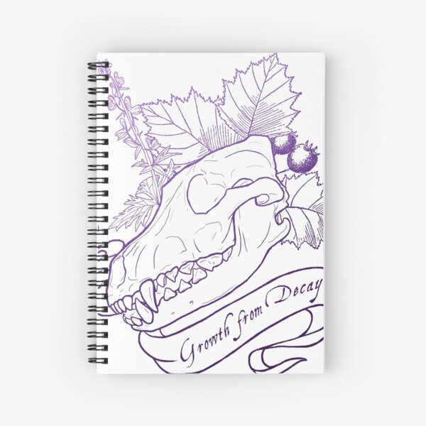 Hollowheart Keep - Gradient Outline Spiral Notebook