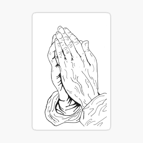 Littlehands Prayer Hands Sticker - Wedgehead