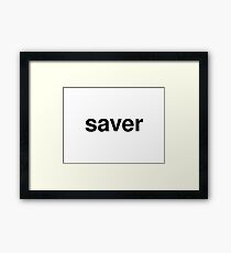 saver Framed Print