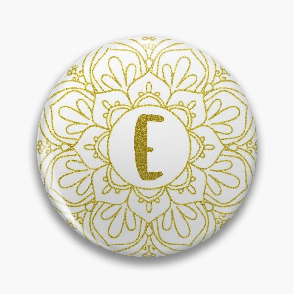 Item preview, Gold Glitter Monogram Mandala Art - Letter E designed and sold by MysticMagpie.