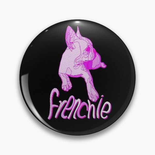 Item preview, French bulldog polygon Pink style designed and sold by Collagedream.