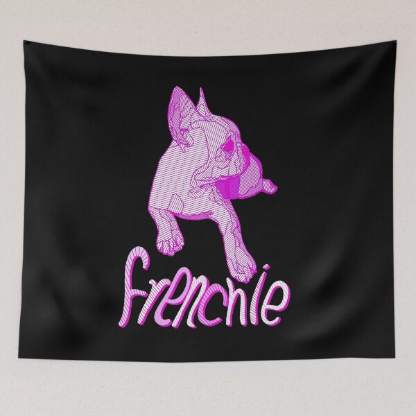 Item preview, French bulldog polygon Pink style designed and sold by Collagedream.