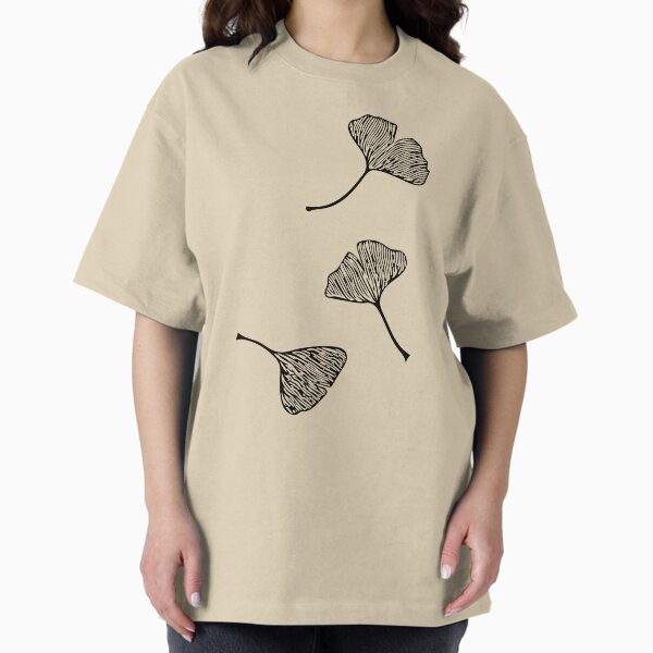 Item preview, Ginkgo Vector Black on Warm Grey designed and sold by Beth Thompson.
