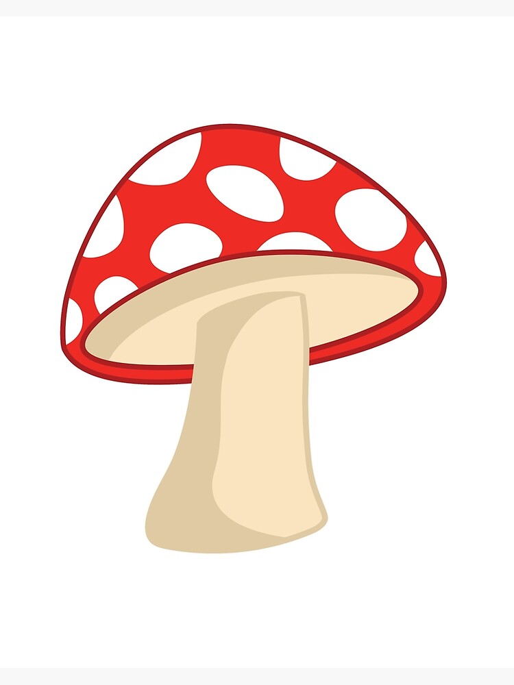 Cute Red Mushroom" Art Board Print for Sale by commedesfreak |