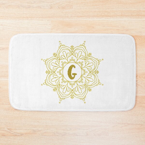 Item preview, Gold Glitter Monogram Mandala Art - Letter G designed and sold by MysticMagpie.