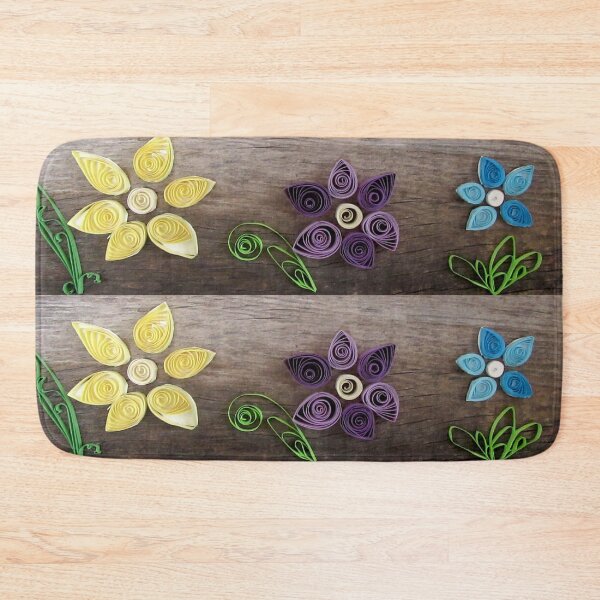 Item preview, quilled flowers, quilled barn wood art designed and sold by Stephanie  Skeem.