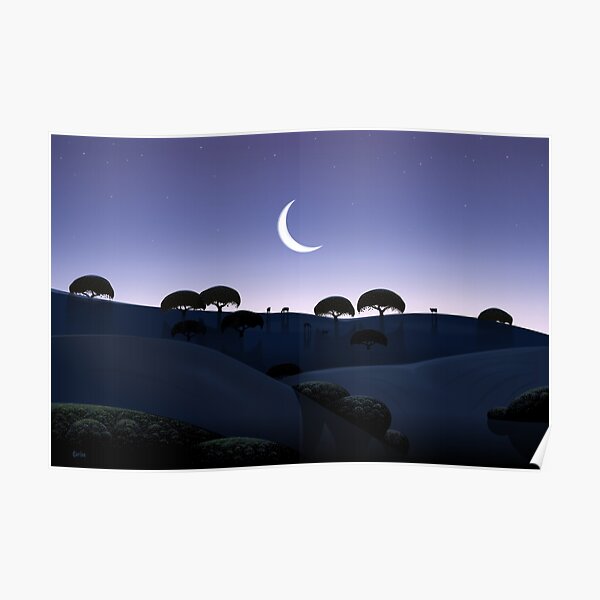 Al este de las estribaciones.
Hecho en el estilo de Eyvind Earle. Póster