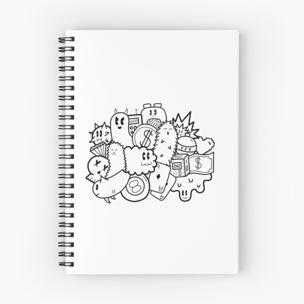 Item preview, black and white doodle designed and sold by Kami725.