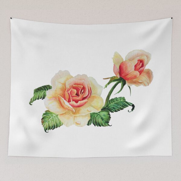 Item preview, Yellow Watercolor Roses designed and sold by Paintdrips.